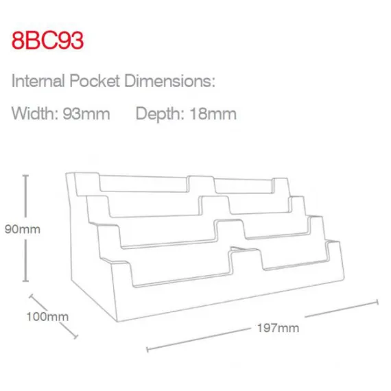 Visittkortholder Bord,8 rom-8BC93