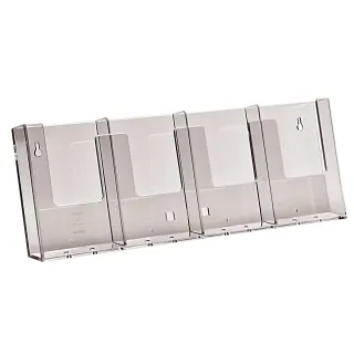 Brosjyreholder A6/A5, Vegg 4x1/3 A4-4W104