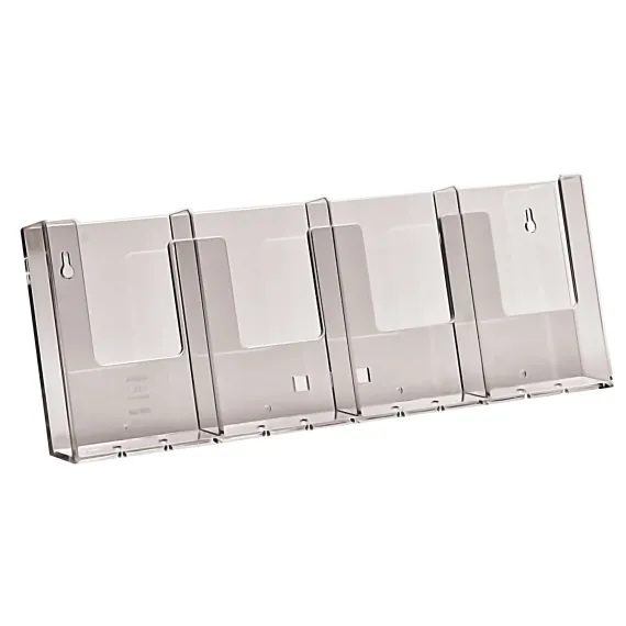 Brosjyreholder A6/A5, Vegg 4x1/3 A4-4W104