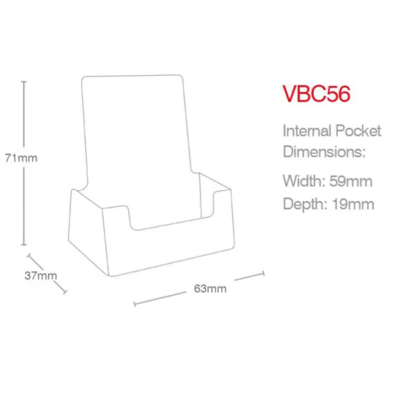 Visittkort-/Rutetabellholder Bord-VBC56