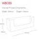 Visittkortholder Vegg-WBC93