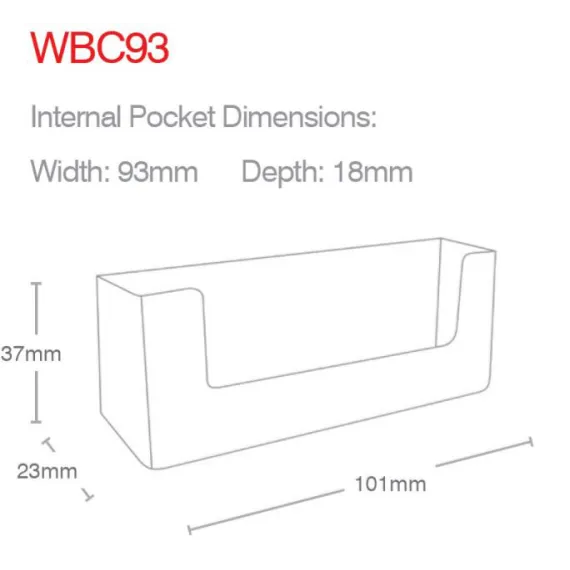 Visittkortholder Vegg-WBC93