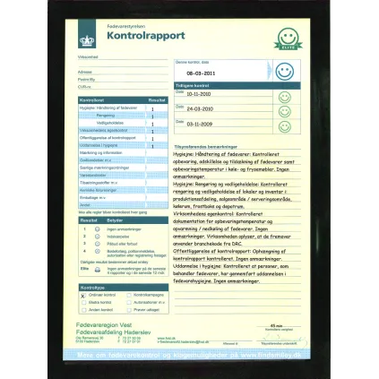 Plakatramme A4 Vindu Sort Plast