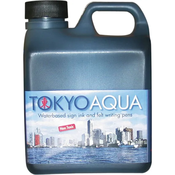 Tusjvæske Tokyo Aqua Sort 1ltr