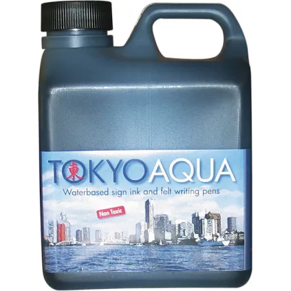 Tusjvæske Tokyo Aqua Sort 1ltr