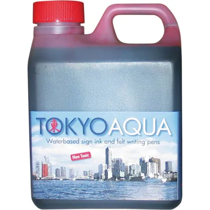 Tusjvæske Tokyo Aqua Rød 1ltr