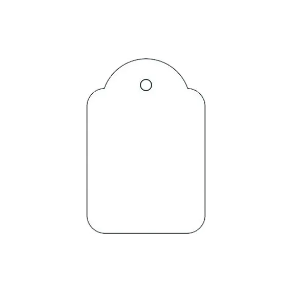 Prislapp m/tråd 36x53mm (500 stk)