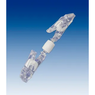 Plakatholder 2 små klyper, Transp