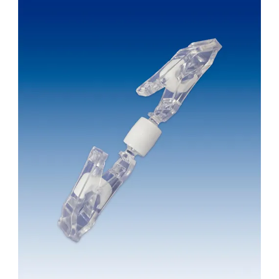 Plakatholder 2 små klyper, Transp