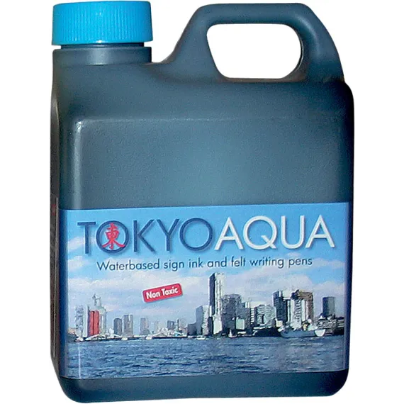 Tusjvæske Tokyo Aqua Blå 1ltr