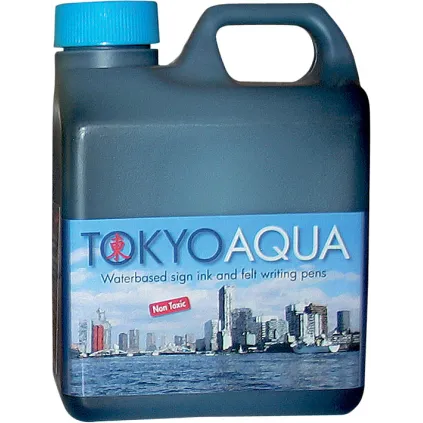 Tusjvæske Tokyo Aqua Blå 1ltr