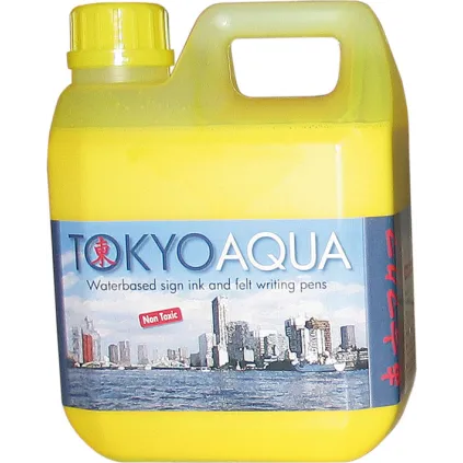 Tusjvæske Tokyo Aqua Gul 1ltr