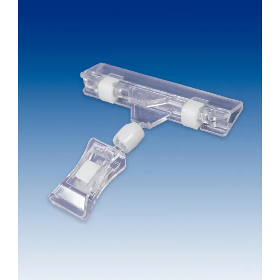 Plakatholder liten klype,80mm klype, Transp