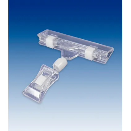 Plakatholder liten klype,80mm klype, Transp