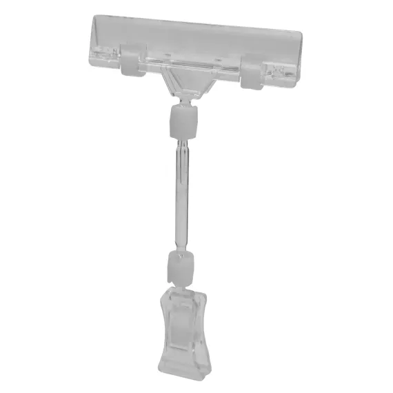 Plakatholder liten klype,80mm klype, Transp