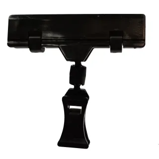 Plakatholder, liten klype, 80mm klype, Sort