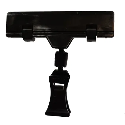 Plakatholder, liten klype, 80mm klype, Sort