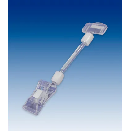 Plakatholder liten klype,50mm stang,27mm holder, Transp