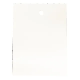 Etikett for nålepistol,hvit m/hull,45x60mm