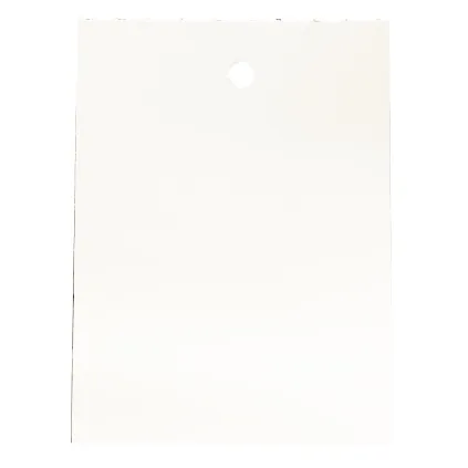 Etikett for nålepistol,hvit m/hull,45x60mm