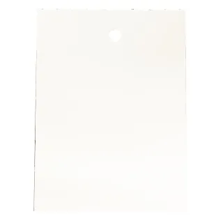 Etikett for nålepistol,hvit m/hull,30x35mm