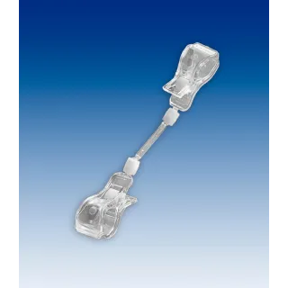 Plakatholder stor klype,50mm stang,stor klype, Transp