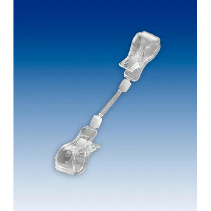 Plakatholder stor klype,50mm stang,stor klype, Transp