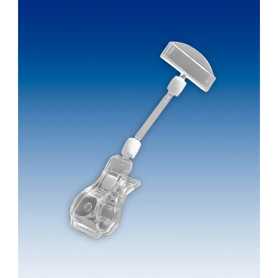 Plakatholder stor klype,50mm stang,50mm holder, Transp