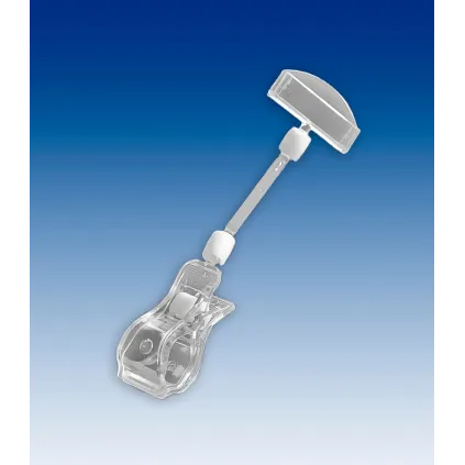 Plakatholder stor klype,50mm stang,50mm holder, Transp