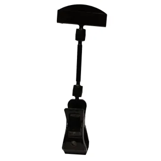 Plakatholder, stor klype, 50mm stang, 50mm holder, Sort