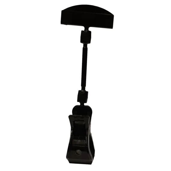 Plakatholder, stor klype, 50mm stang, 50mm holder, Sort