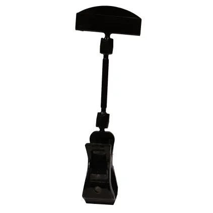 Plakatholder, stor klype, 50mm stang, 50mm holder, Sort