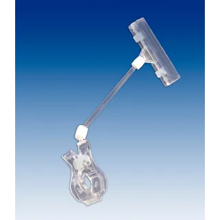 Plakatholder stor klype,100mm stang,80mm klype, Transp