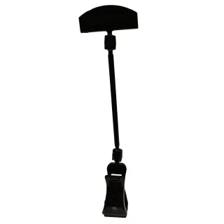 Plakatholder, stor klype, 100mm stang, 50mm holder, Sort