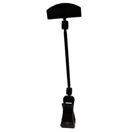 Plakatholder, stor klype, 100mm stang, 50mm holder, Sort