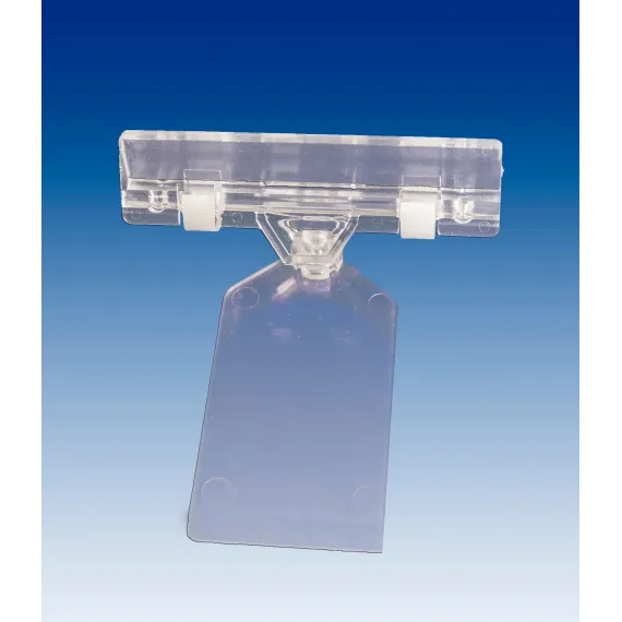 Plakatholder flat fot,80mm klype, Transp