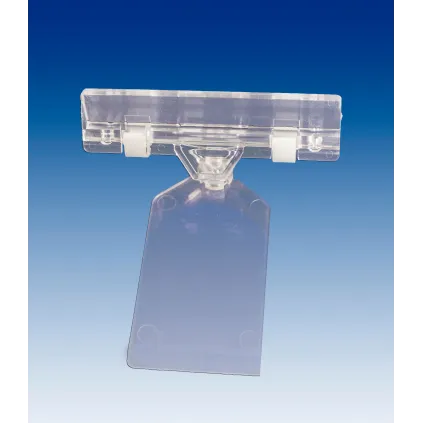 Plakatholder flat fot,80mm klype, Transp