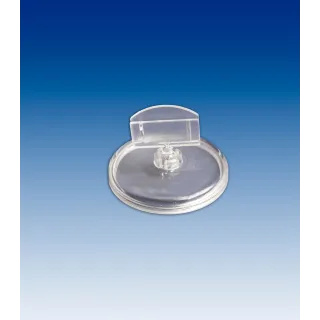 Plakatholder 50mm rund fot,27mm holder, Transp