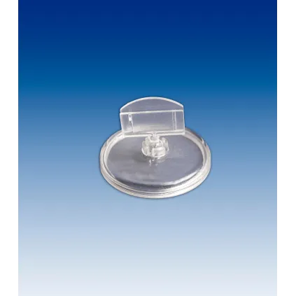 Plakatholder 50mm rund fot,27mm holder, Transp