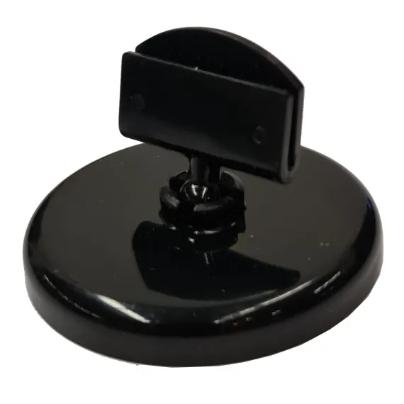 Plakatholder, 50mm rund fot, 27mm holder, Sort