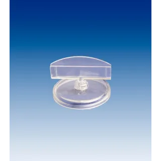 Plakatholder 50mm rund fot,50mm holder, Transp