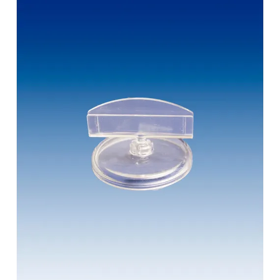 Plakatholder 50mm rund fot,50mm holder, Transp