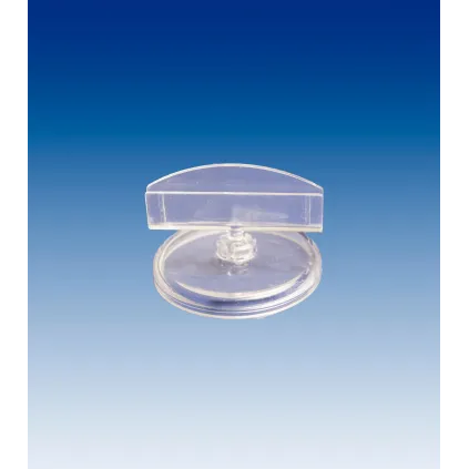 Plakatholder 50mm rund fot,50mm holder, Transp