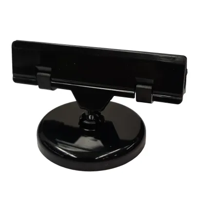 Plakatholder, 50mm rund fot,,80mm klype, Sort