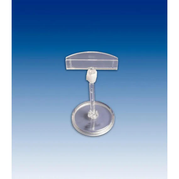 Plakatholder 50mm rund fot,50mm stang,50mm holder, Transp