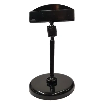 Plakatholder, 50mm rund fot , 50mm stang, 50mm holder, Sort