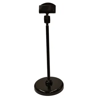 Plakatholder, 50mm rund fot, 100mm stang, 27mm holder, Sort