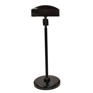 Plakatholder, 50mm rund fot, 100mm stang, 50mm holder, Sort