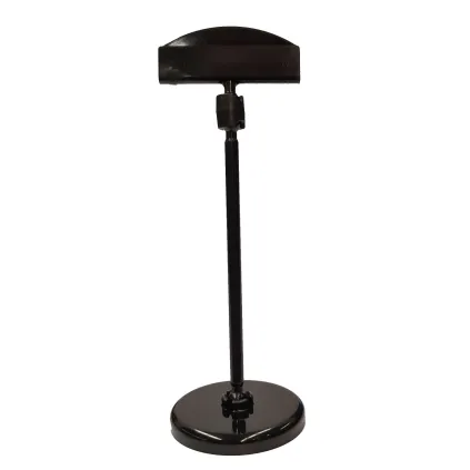 Plakatholder, 50mm rund fot, 100mm stang, 50mm holder, Sort