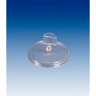 Plakatholder 85mm rund fot,27mm holder, Transp